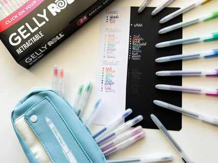 Gelly Roll Retráctil - Set Especial de 24 + Estuche - ColorSwatch
