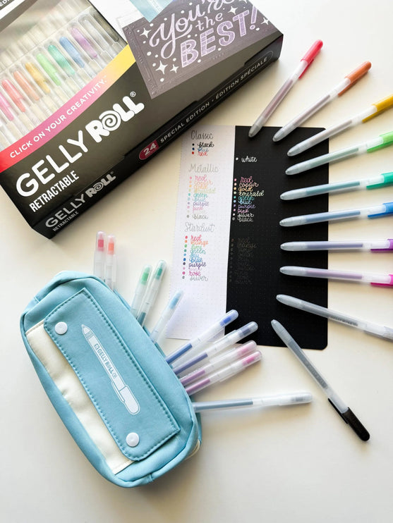Gelly Roll Retráctil - Set Especial de 24 + Estuche - ColorSwatch