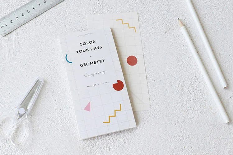 Geometry Memo Pad - ColorSwatch