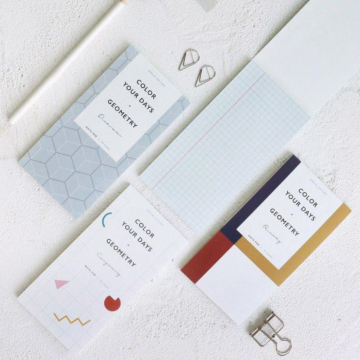 Geometry Memo Pad - ColorSwatch