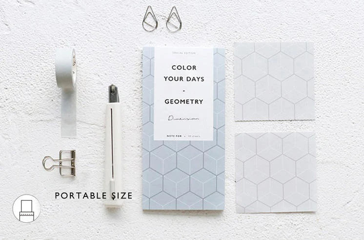 Geometry Memo Pad - ColorSwatch
