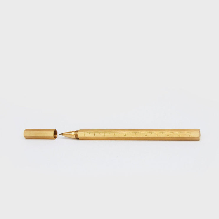 Hexagonal Brass Pen - ColorSwatch