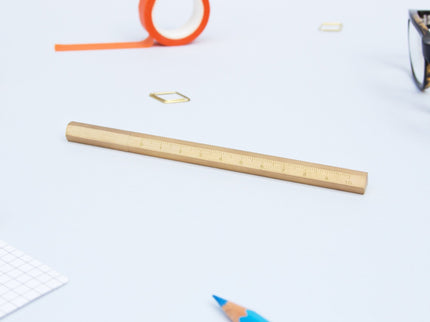 Hexagonal Brass Pen - ColorSwatch