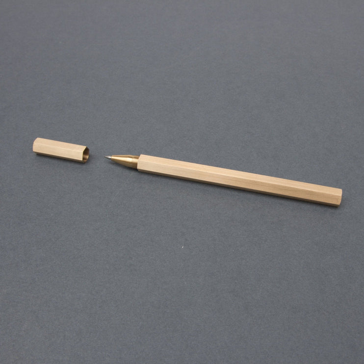 Hexagonal Brass Pen - ColorSwatch