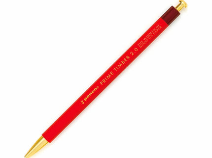 Portaminas Prime Timber - Brass -  Red