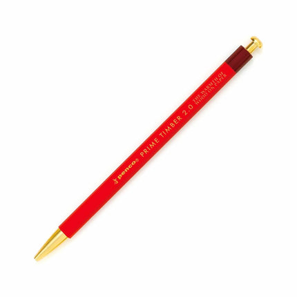 Portaminas Prime Timber - Brass -  Red