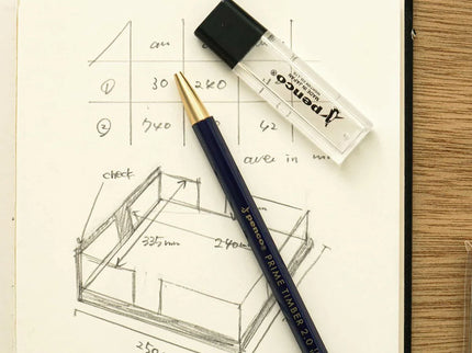 Portaminas Prime Timber - Brass -  Navy