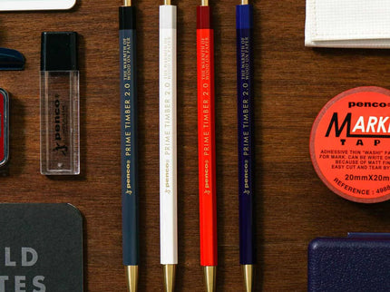 Portaminas Prime Timber - Brass -  Black