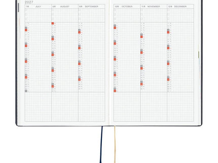Hobonichi Techo 2027 HON - A5 - Slash (Navy) - ColorSwatch