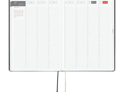 Hobonichi Techo 2027 HON - A5 - Slash (Navy) - ColorSwatch