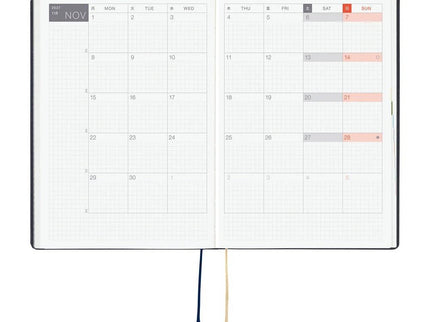 Hobonichi Techo 2027 HON - A5 - Slash (Navy) - ColorSwatch