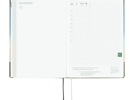 Hobonichi Techo 2027 HON - A6 - Hiroko Kubota - String Telephone Until the Moon is Full - ColorSwatch