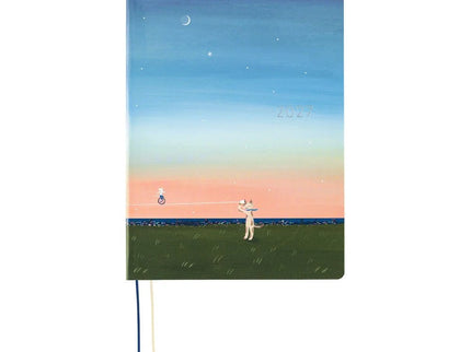 Hobonichi Techo 2027 HON - A6 - Hiroko Kubota - String Telephone Until the Moon is Full - ColorSwatch