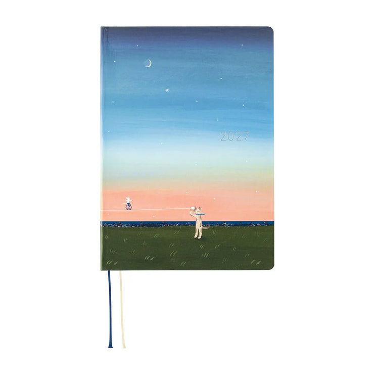 Hobonichi Techo 2027 HON - A6 - Hiroko Kubota - String Telephone Until the Moon is Full - ColorSwatch