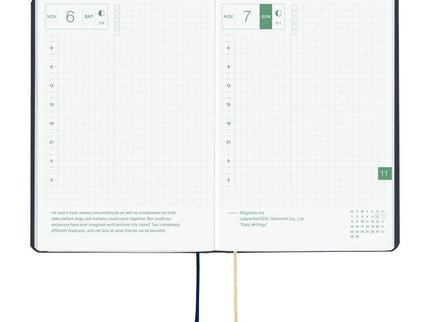 Hobonichi Techo 2027 HON - A6 - Slash (Navy) - ColorSwatch