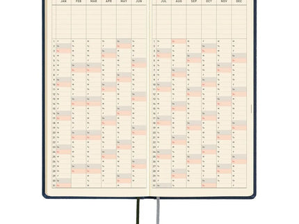 Hobonichi Techo 2027 Weeks MEGA Colors: Midnight Blue - ColorSwatch