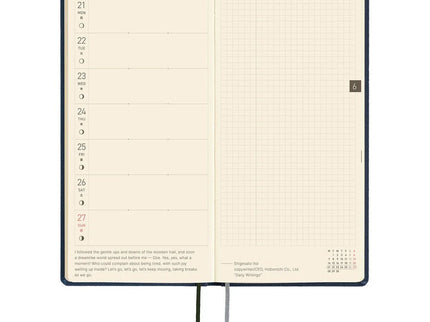 Hobonichi Techo 2027 Weeks MEGA Colors: Midnight Blue - ColorSwatch