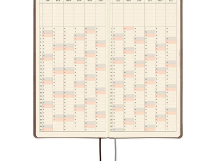 Hobonichi Techo 2027 Weeks - Smooth: Café au Lait - ColorSwatch