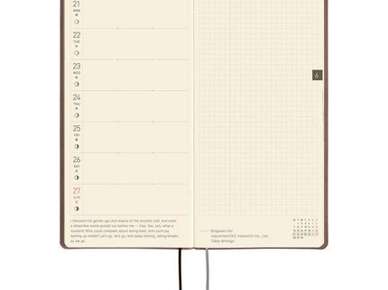 Hobonichi Techo 2027 Weeks - Smooth: Café au Lait - ColorSwatch