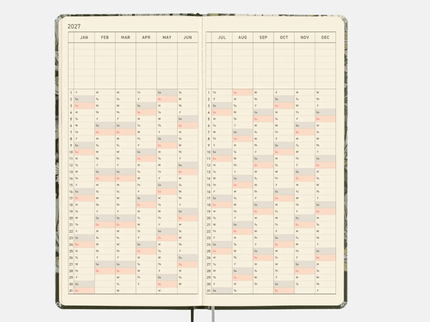 Hobonichi Techo 2027 Weeks - V-A Series: Leicester - ColorSwatch