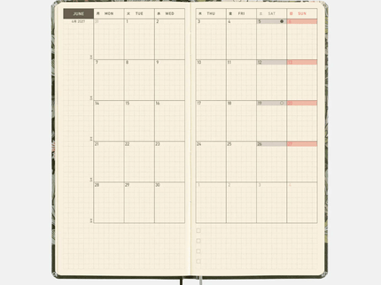 Hobonichi Techo 2027 Weeks - V-A Series: Leicester - ColorSwatch