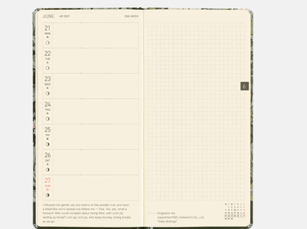 Hobonichi Techo 2027 Weeks - V-A Series: Leicester - ColorSwatch