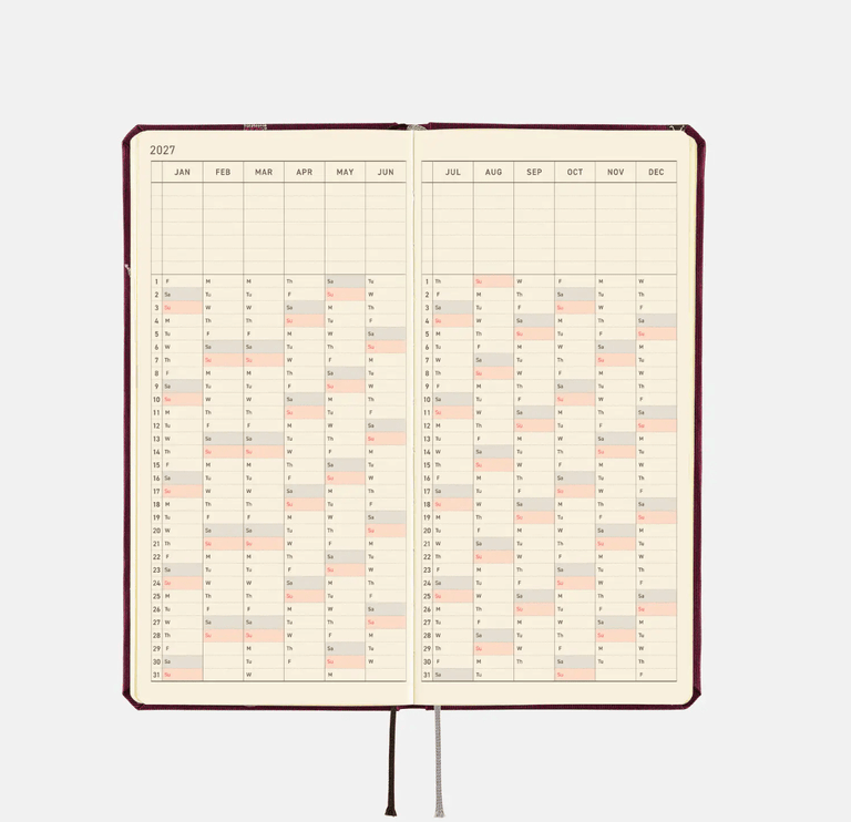 Hobonichi Techo 2027 Weeks - V-A Series: Welcome to the V and A - ColorSwatch