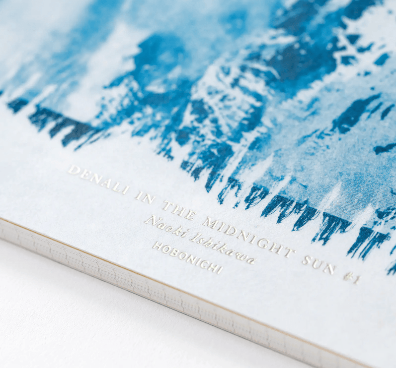 Hobonichi Techo Accesories Naoki Ishikawa: Hobonichi Graph Notebook (A5) - Denali in the Midnight Sun 1 - ColorSwatch