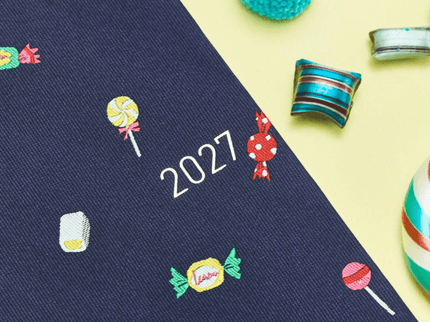 Hobonichi Techo Weeks 2027 - Bow and Tie - Candy Dream - ColorSwatch