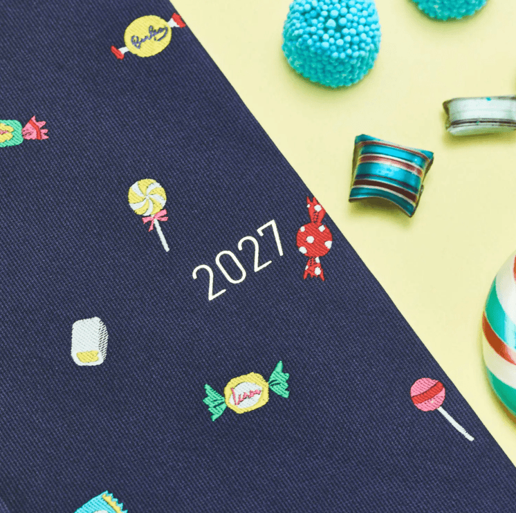 Hobonichi Techo Weeks 2027 - Bow and Tie - Candy Dream - ColorSwatch