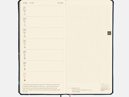 Hobonichi Techo Weeks 2027 - Bow and Tie - Candy Dream - ColorSwatch