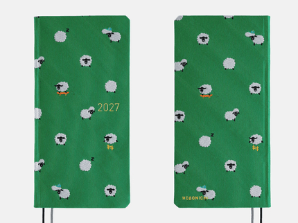 Hobonichi Techo Weeks 2027 - Bow and Tie - Sheep Sheep Sheep - ColorSwatch