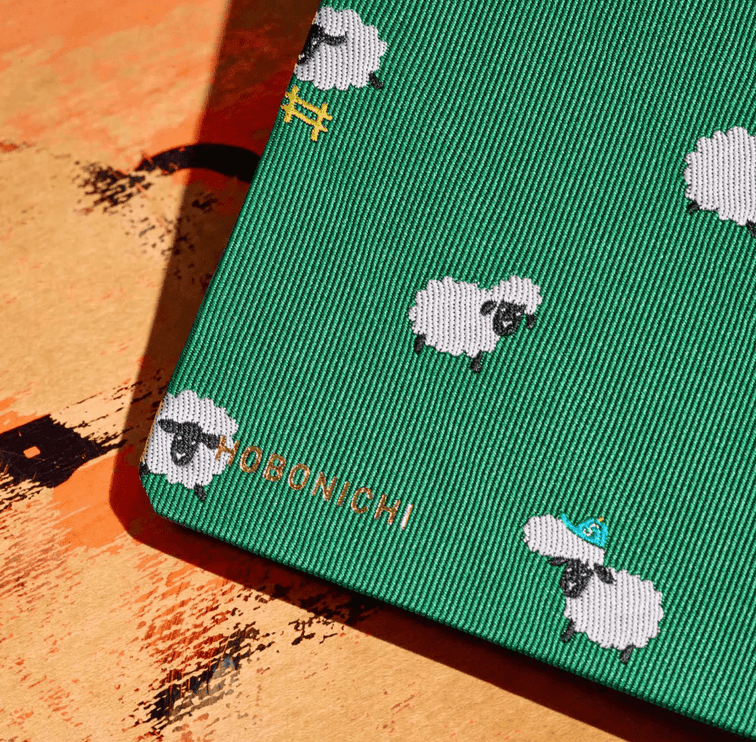 Hobonichi Techo Weeks 2027 - Bow and Tie - Sheep Sheep Sheep - ColorSwatch