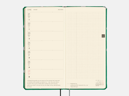 Hobonichi Techo Weeks 2027 - Bow and Tie - Sheep Sheep Sheep - ColorSwatch