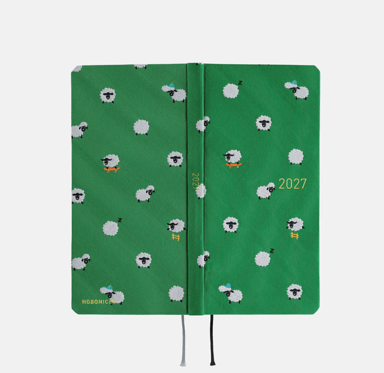 Hobonichi Techo Weeks 2027 - Bow and Tie - Sheep Sheep Sheep - ColorSwatch