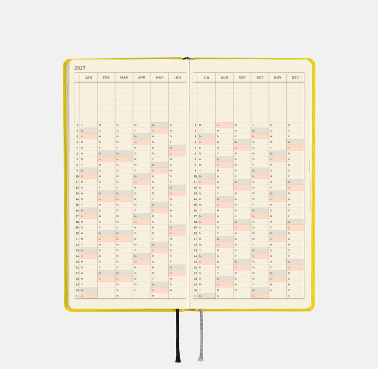Hobonichi Techo Weeks 2027 - Colors - Canaria Yellow - ColorSwatch