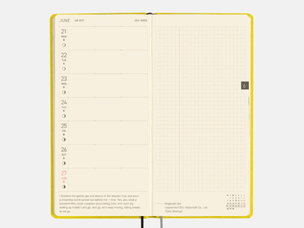 Hobonichi Techo Weeks 2027 - Colors - Canaria Yellow - ColorSwatch