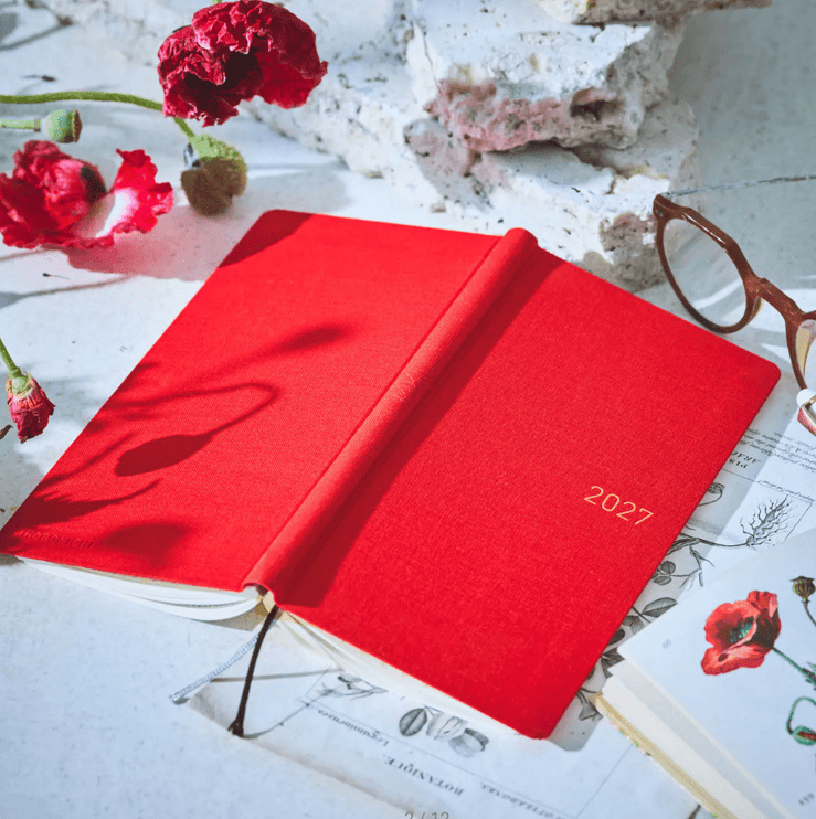 Hobonichi Techo Weeks 2027 - Colors - Poppy Red - ColorSwatch