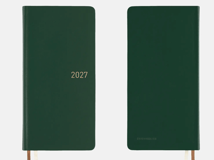 Hobonichi Techo Weeks 2027 - Leather - Forest Green - ColorSwatch