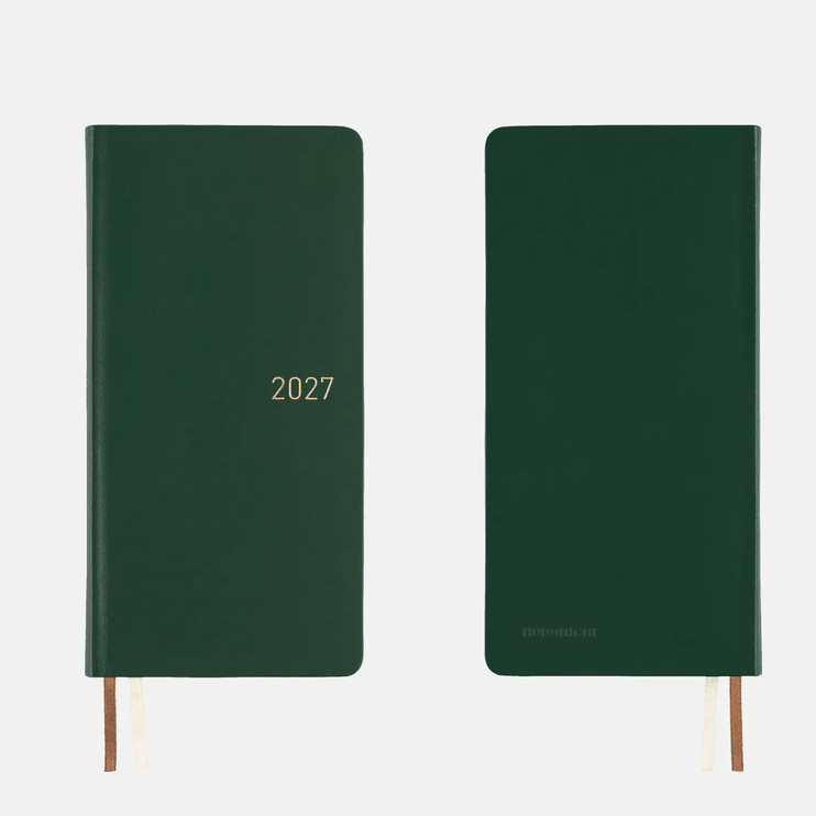 Hobonichi Techo Weeks 2027 - Leather - Forest Green - ColorSwatch
