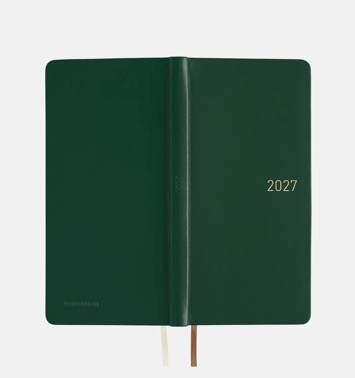 Hobonichi Techo Weeks 2027 - Leather - Forest Green - ColorSwatch