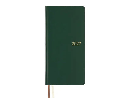 Hobonichi Techo Weeks 2027 - Leather - Forest Green - ColorSwatch