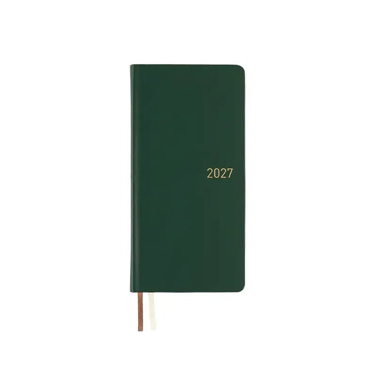 Hobonichi Techo Weeks 2027 - Leather - Forest Green - ColorSwatch