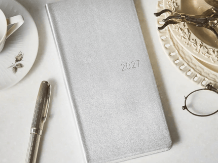 Hobonichi Techo Weeks 2027 - Leather - Noble Silver - ColorSwatch