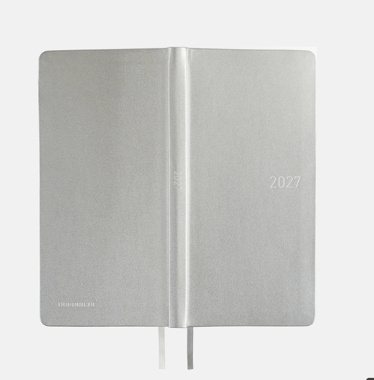 Hobonichi Techo Weeks 2027 - Leather - Noble Silver - ColorSwatch