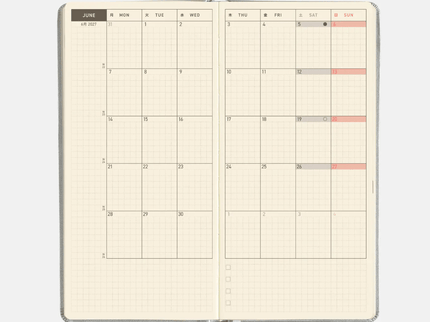 Hobonichi Techo Weeks 2027 - Leather - Noble Silver - ColorSwatch