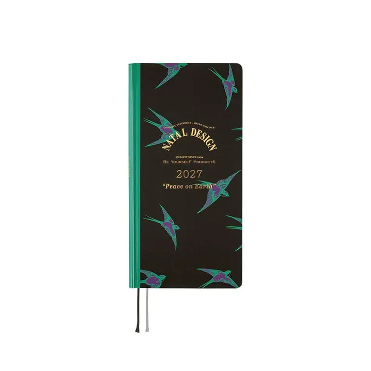 Hobonichi Techo Weeks 2027 - Natal Design - Lucky Swallow - ColorSwatch