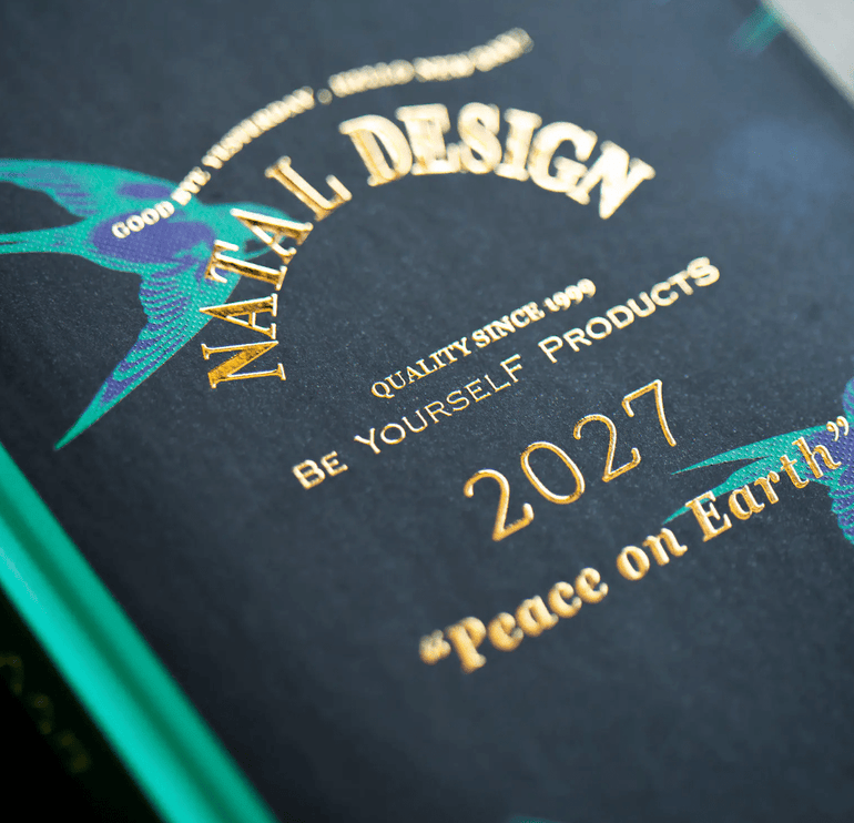 Hobonichi Techo Weeks 2027 - Natal Design - Lucky Swallow - ColorSwatch