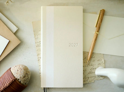 Hobonichi Techo Weeks 2027 - White Line - Ivory - ColorSwatch