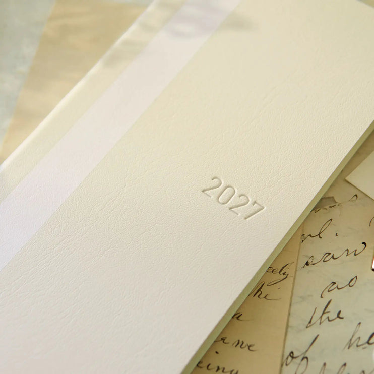 Hobonichi Techo Weeks 2027 - White Line - Ivory - ColorSwatch